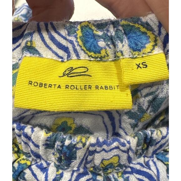 Roberta Roller Rabbit Priya Saloni Dress Womens Size XS Off The Shoulder Floral - Picture 8 of 9
